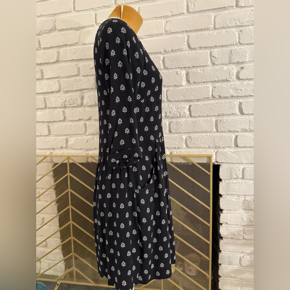 Garnet Hill Size 6 Bohemian Long Sleeve Knee-Length Dress - Picture 5 of 10